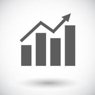 Graph flat single icon N3