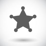 Police single flat icon