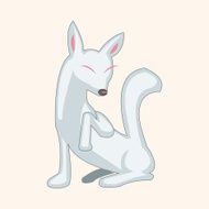 animal fox cartoon theme elements N16