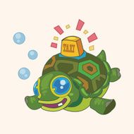 animal turtle cartoon theme elements N3