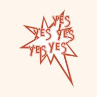 message word yes theme elements N4