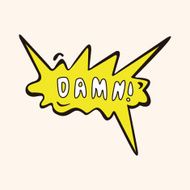 message word damn theme elements N3