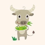 animal cattle cartoon theme elements N4