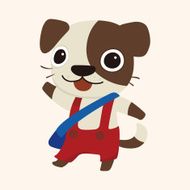 animal dog cartoon theme elements N56
