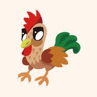 animal cock cartoon theme elements N19