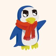 animal penguin cartoon theme elements N17