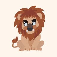 animal lion cartoon theme elements N24