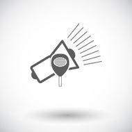 Megaphone single icon