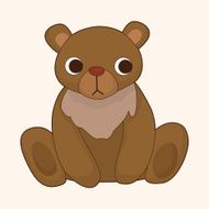 animal bear cartoon theme elements N30