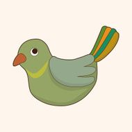animal bird cartoon theme elements N12