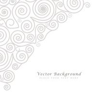 Abstract vector background with curls N3