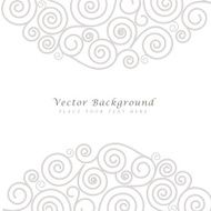 Abstract vector background with curls N5