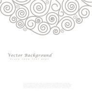 Abstract vector background with curls N6
