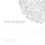 Abstract vector background with curls N7