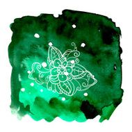 Watercolor Design Element N15
