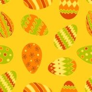 Hand rawn easter egg pattern N3