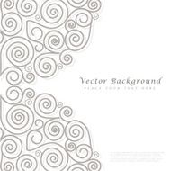Abstract vector background with curls N8