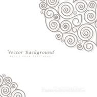 Abstract vector background with curls N9