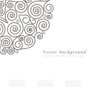 Abstract vector background with curls N10