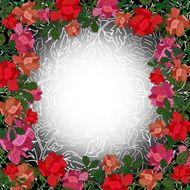 floral frame N106