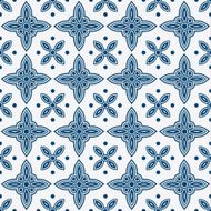 Blue and white delft pattern N4