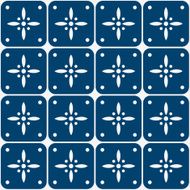 Blue and white delft pattern N6