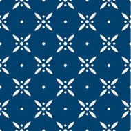 Blue and white delft pattern N7
