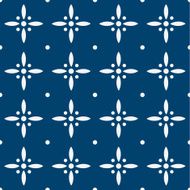 Blue and white delft pattern N9