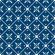 Blue and white delft pattern N10