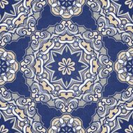 Vector seamless pattern filigree background