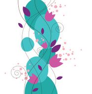 Vertical floral background
