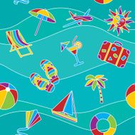 Vacation Seamless Pattern N3
