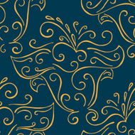 Seamless with vintage floral pattern N99