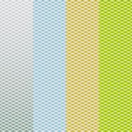Abstract geometric triangle seamless patterns set Vector illustration