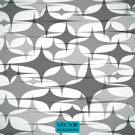 Abstract style figures on gray background