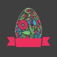 Floral easter egg background N4