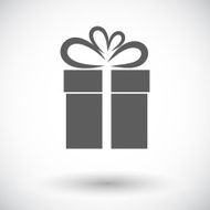 Christmas illustration with gift box