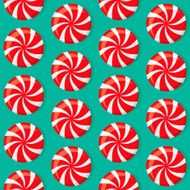 Mint Candies Seamless Pattern