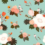 lovely flower seamless pattern
