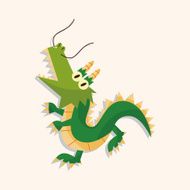 animal dragon cartoon theme elements N5