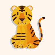 animal tiger cartoon theme elements N36