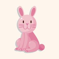 animal rabbit cartoon theme elements N66