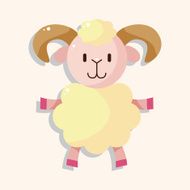 animal sheep cartoon theme elements N18
