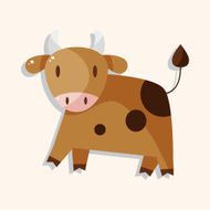 animal rattle cartoon theme elements N7