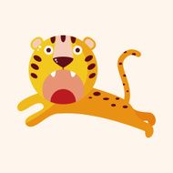 animal tiger cartoon theme elements N37