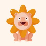 animal lion cartoon theme elements N25