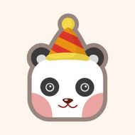 animal panda cartoon theme elements N24
