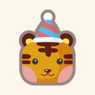 animal tiger cartoon theme elements N39