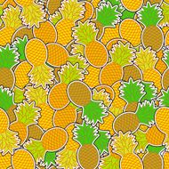 pineapple seamless background