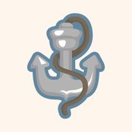 Pirate anchor theme elements N10